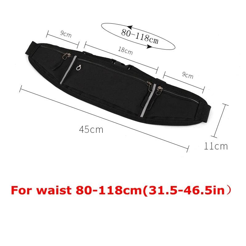 
                  
                    Professional Running Waist Bag Sports Belt Pouch Mobile Phone Case Men Women Hidden Pouch Gym SportsBags Running Belt Waist Pack
                  
                