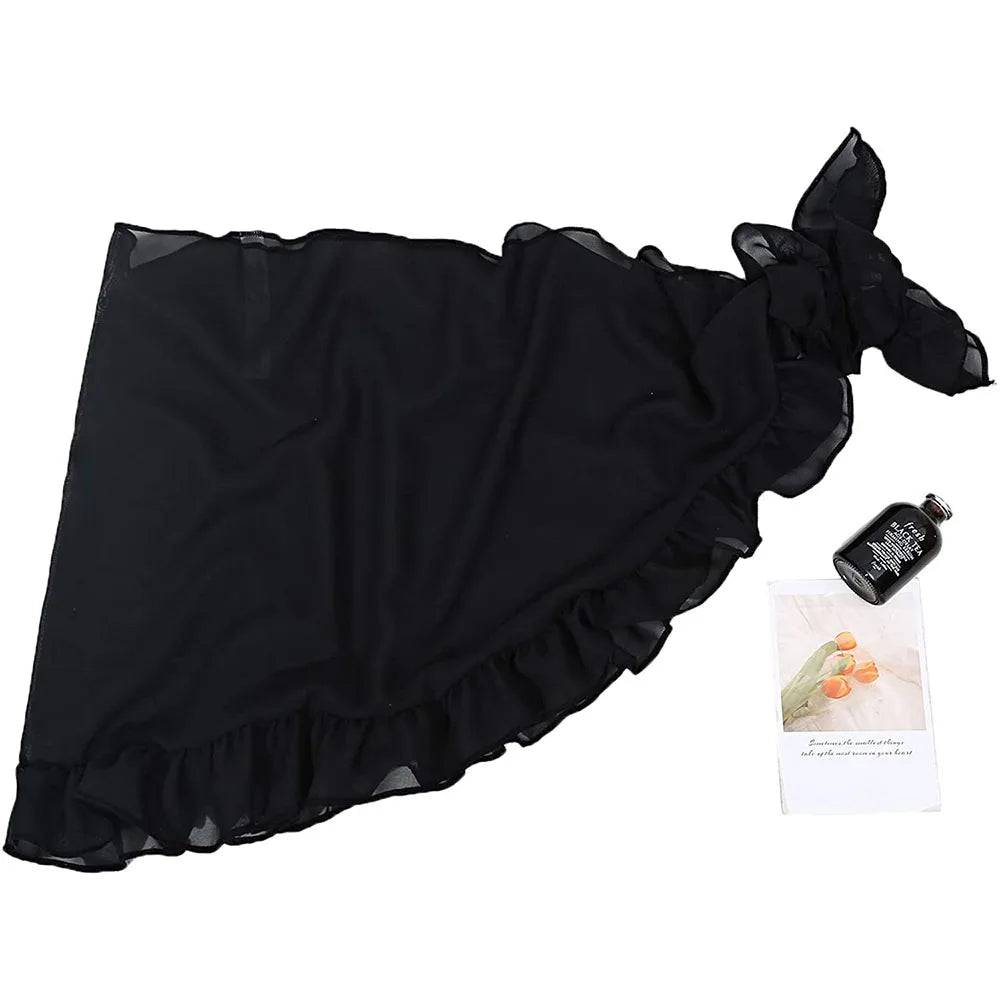 
                  
                    Women Chiffon Short Sarongs Ruffle Hem Bikini Cover Ups Beach Swimsuit Bathing Suit Wrap Skirt for Swimwear
                  
                