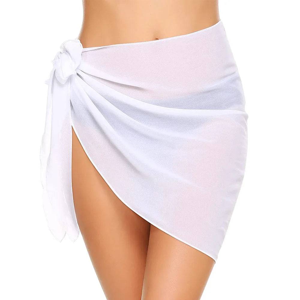 
                  
                    Women Chiffon Short Sarongs Ruffle Hem Bikini Cover Ups Beach Swimsuit Bathing Suit Wrap Skirt for Swimwear
                  
                