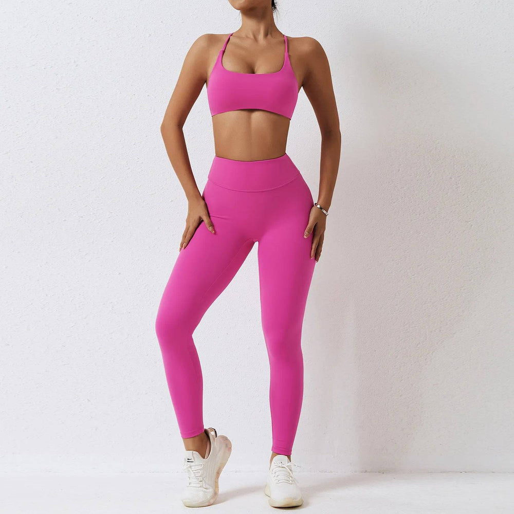 
                  
                    Yoga Set Women's 2-Piece Gym Clothes Push Up Clothing High Waist Leggings Fitness Shorts Sports Bra Workout Tracksuit Sportswear
                  
                