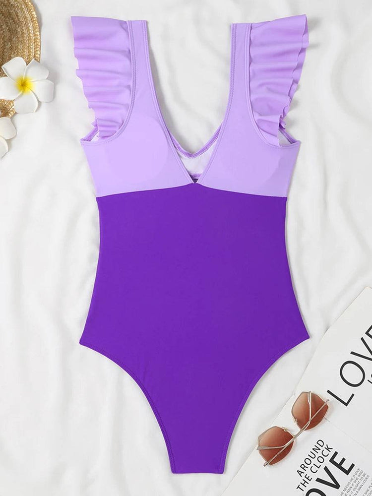 
                  
                    2024 Hollow Out Cross Ztvitality Swimsuit One Piece Solid Ruffle Swimwear Women Bathing Swimming Swim Suit Female Beach Wear
                  
                