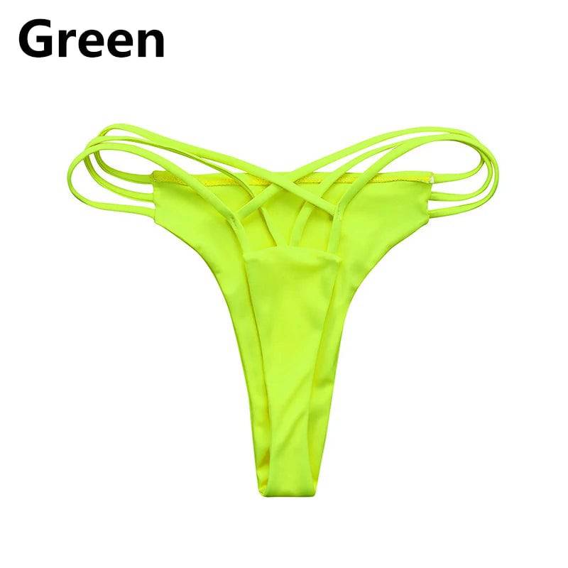 
                  
                    Sexy Women's Underwear Swimwear Bikini Panties Thongs Soft Briefs Solid Underpants Swimsuit Ladies Brazilian Beachwear Bikini
                  
                