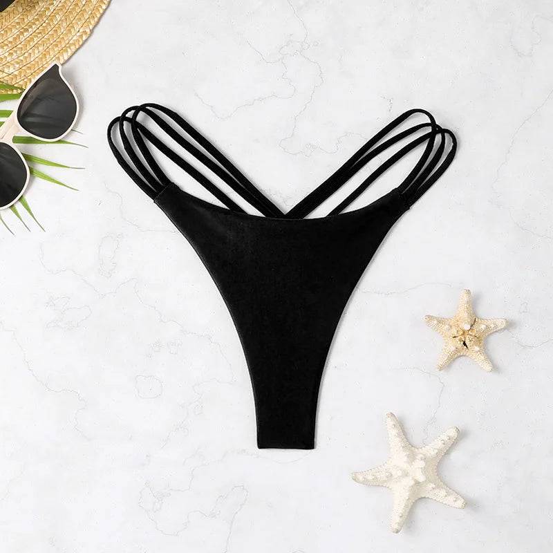 
                  
                    Sexy Women's Underwear Swimwear Bikini Panties Thongs Soft Briefs Solid Underpants Swimsuit Ladies Brazilian Beachwear Bikini
                  
                