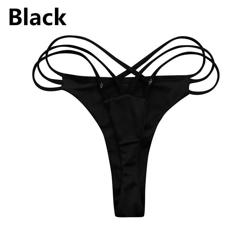 
                  
                    Sexy Women's Underwear Swimwear Bikini Panties Thongs Soft Briefs Solid Underpants Swimsuit Ladies Brazilian Beachwear Bikini
                  
                