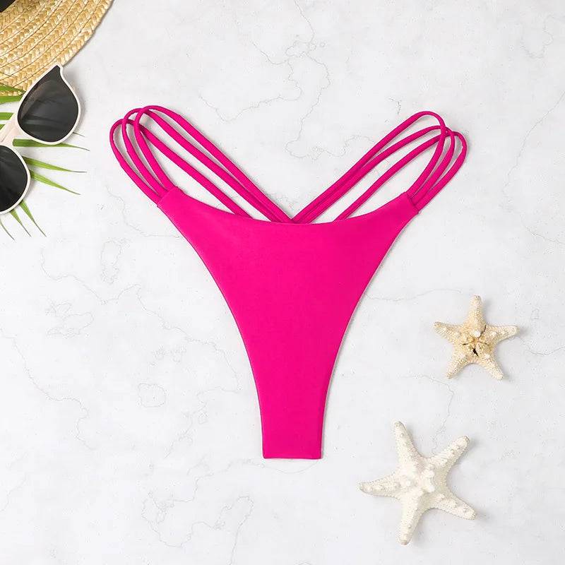 
                  
                    Sexy Women's Underwear Swimwear Bikini Panties Thongs Soft Briefs Solid Underpants Swimsuit Ladies Brazilian Beachwear Bikini
                  
                