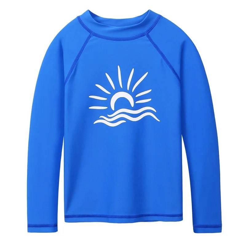 
                  
                    BAOHULU Royal Blue Long Sleeve Rashguard Boys Kids Swimwear Sun Shirts UPF 50+ Swimsuit Girls Swim Rash Guard Beach Wear
                  
                