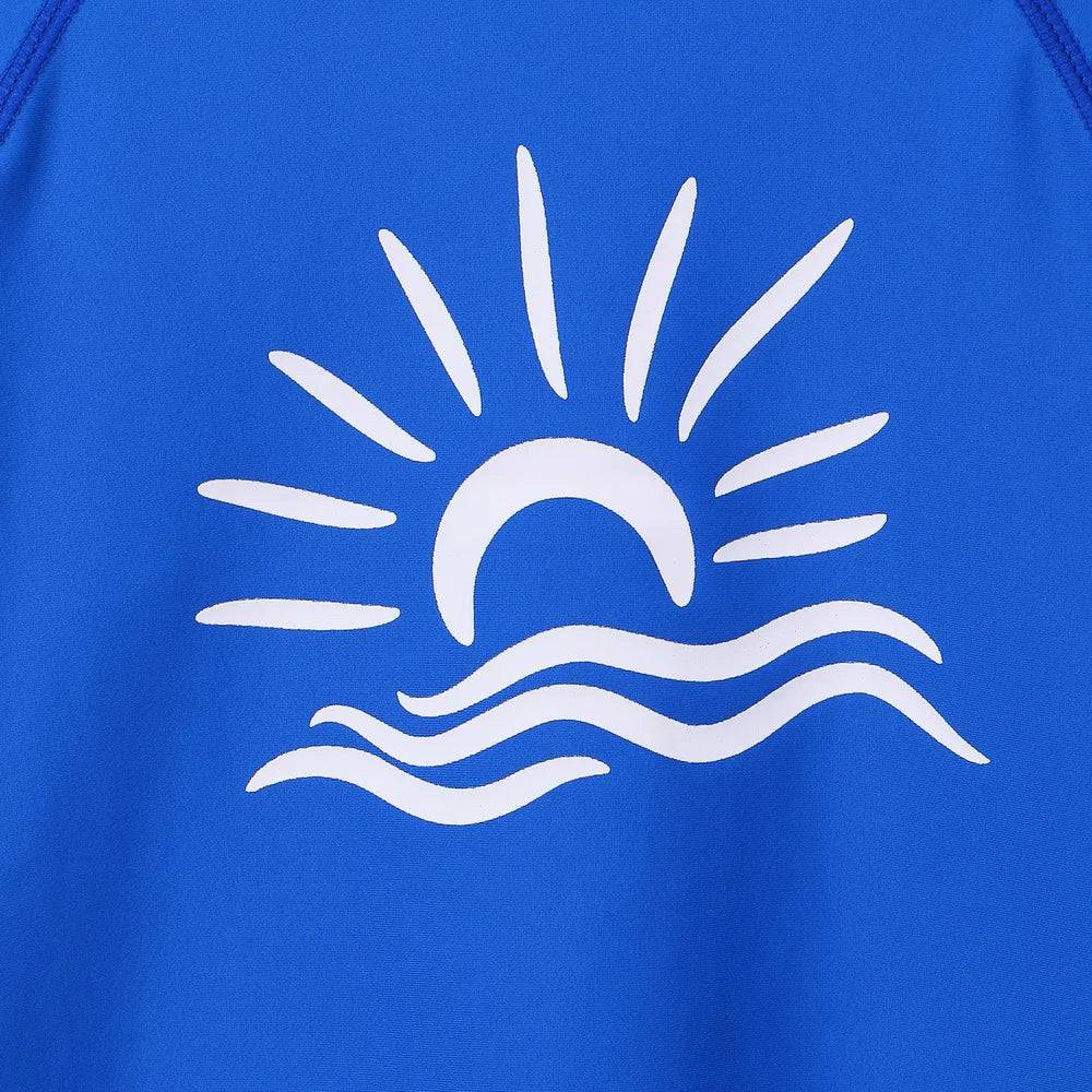 
                  
                    BAOHULU Royal Blue Long Sleeve Rashguard Boys Kids Swimwear Sun Shirts UPF 50+ Swimsuit Girls Swim Rash Guard Beach Wear
                  
                