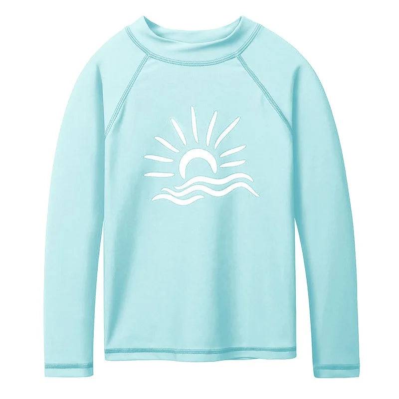 
                  
                    BAOHULU Royal Blue Long Sleeve Rashguard Boys Kids Swimwear Sun Shirts UPF 50+ Swimsuit Girls Swim Rash Guard Beach Wear
                  
                