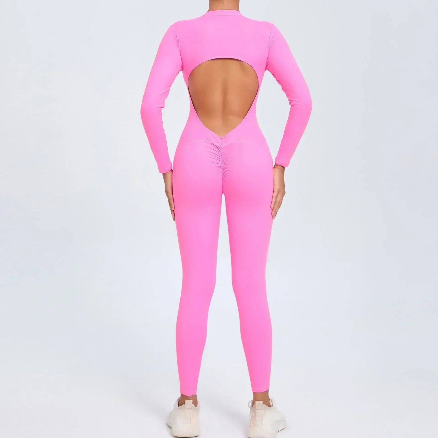 
                  
                    Seamless Yoga Zipper Jumpsuits Sports Fitness Beauty Back Hip-Lifting Long-Sleeved One-Piece Workout Gym Tracksuits for Women
                  
                