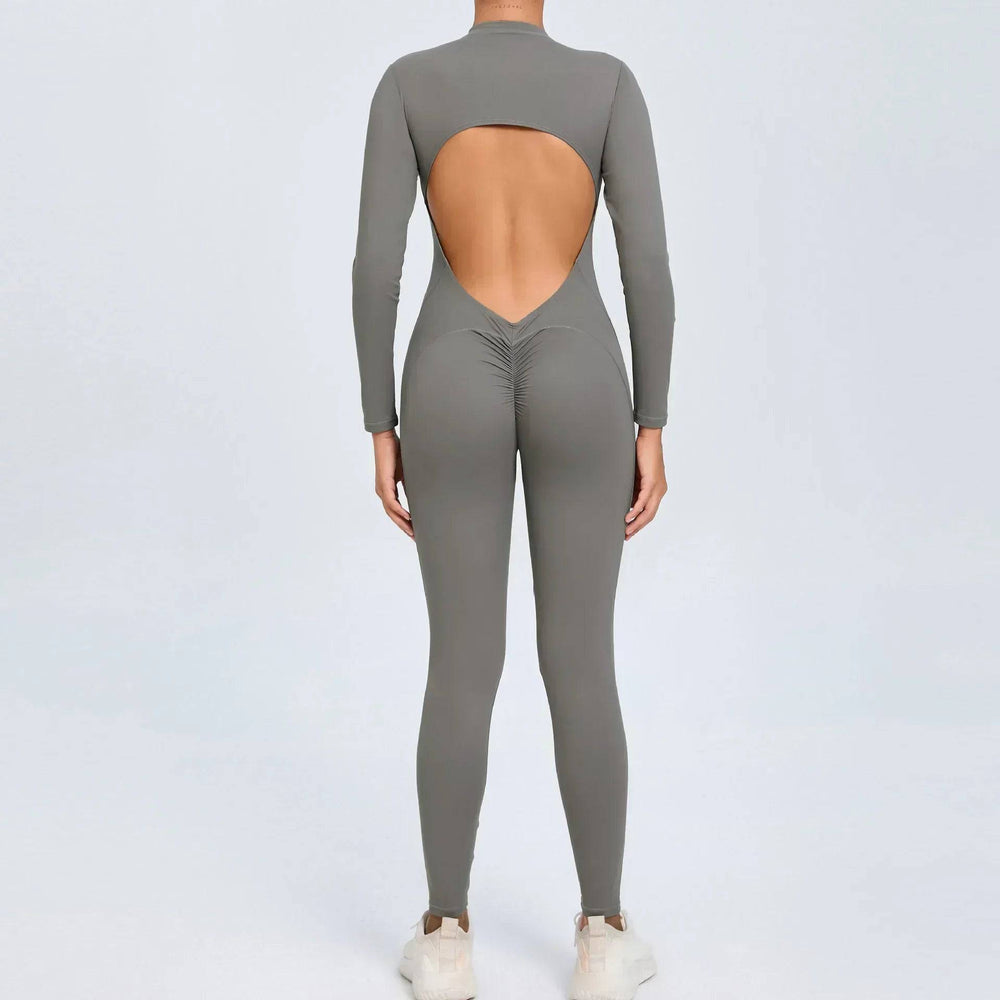 
                  
                    Seamless Yoga Zipper Jumpsuits Sports Fitness Beauty Back Hip-Lifting Long-Sleeved One-Piece Workout Gym Tracksuits for Women
                  
                