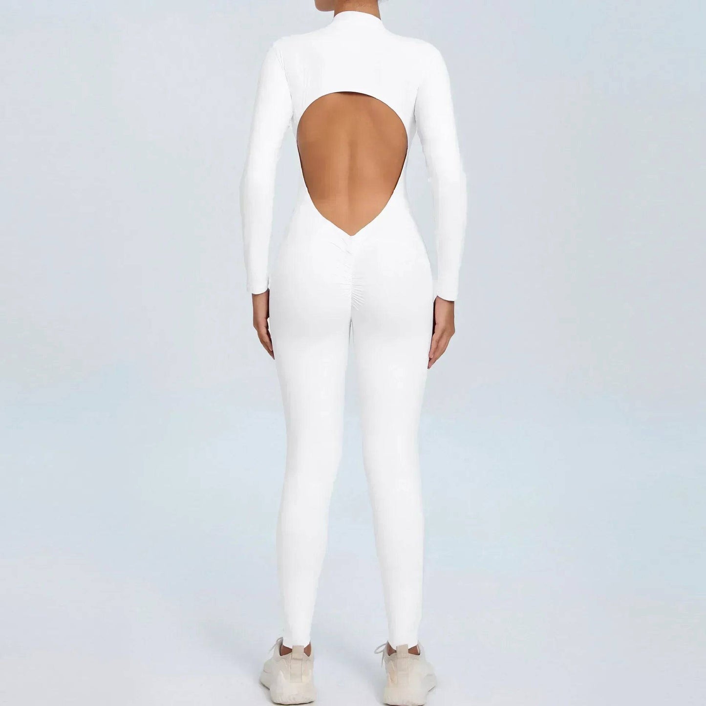 
                  
                    Seamless Yoga Zipper Jumpsuits Sports Fitness Beauty Back Hip-Lifting Long-Sleeved One-Piece Workout Gym Tracksuits for Women
                  
                