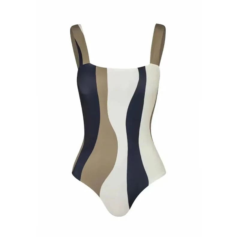 
                  
                    Fashionable Color Contrast One-piece Bikini Women Swimwear 2023 New High Waisted Open Back Swimsuit Cover Up for Beach Vacation
                  
                