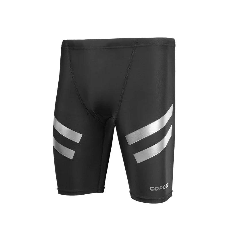 
                  
                    COPOZZ Men Shark Skin Water Repellent Swimming Trunks of Short and Five-quarter Length Swimsuit Swimwear Racing Briefs L-4XL
                  
                