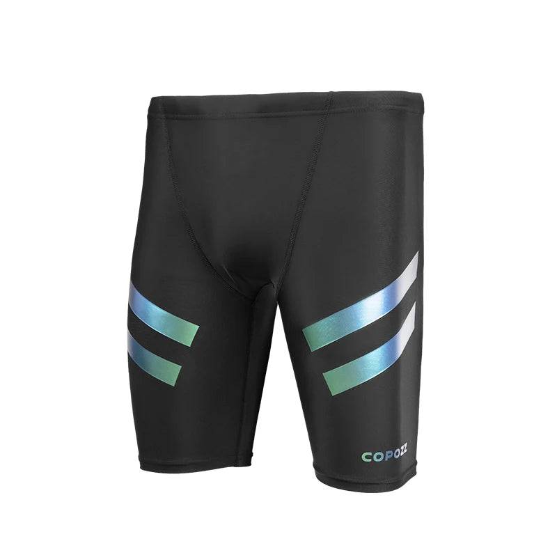 
                  
                    COPOZZ Men Shark Skin Water Repellent Swimming Trunks of Short and Five-quarter Length Swimsuit Swimwear Racing Briefs L-4XL
                  
                