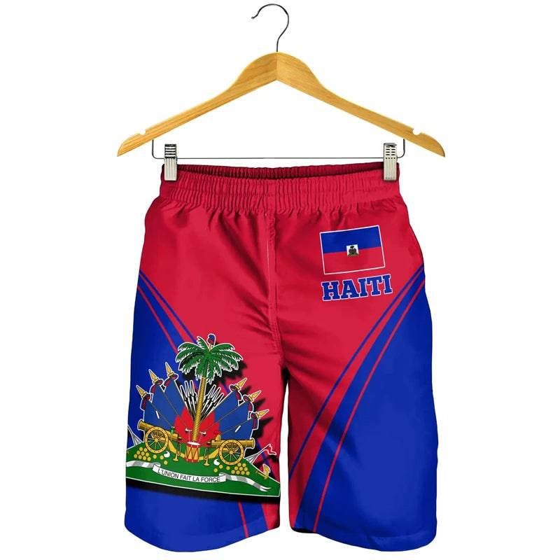 
                  
                    3d Print Haiti National Emblem Flag Men's Hawaiian Beach Shorts Summer Street Casual Sportswear Gym Trunks Ice Shorts Swimsuit
                  
                