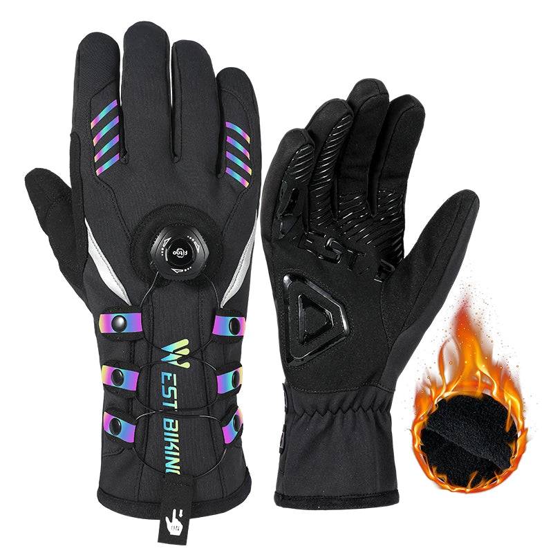 
                  
                    WEST BIKING Winter Thermal MTB Cycling Gloves Reflective Bike Golves Adjustable Rotating Tight-Loose Lacing Device Wrist Guard
                  
                