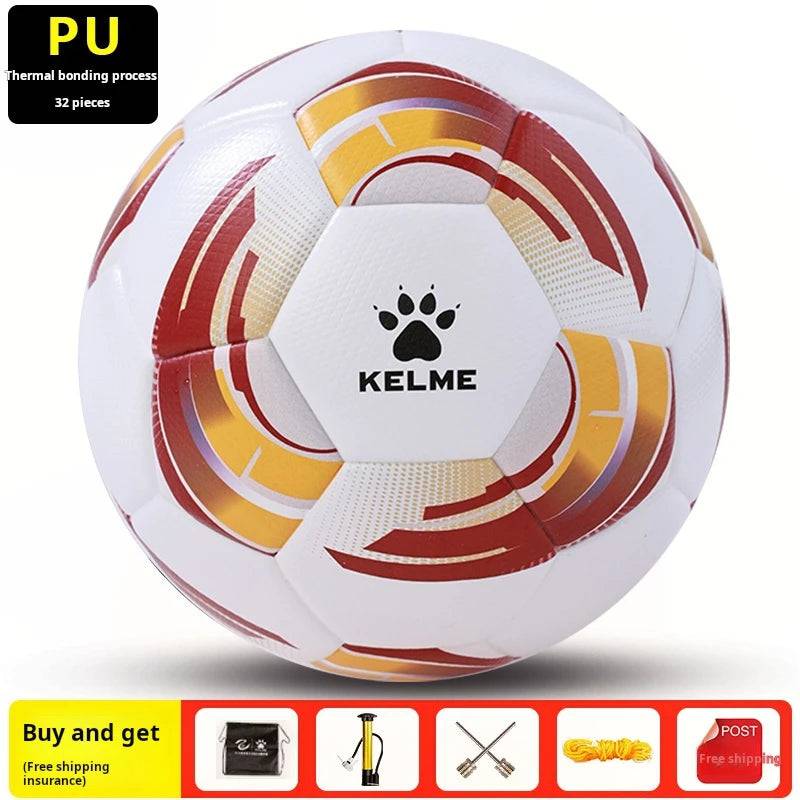 
                  
                    Kelme High Quality Soccer Ball Official Football Pu Heat Bonded Adult Size 5 Ball For Youth Training Size 4 Ball
                  
                