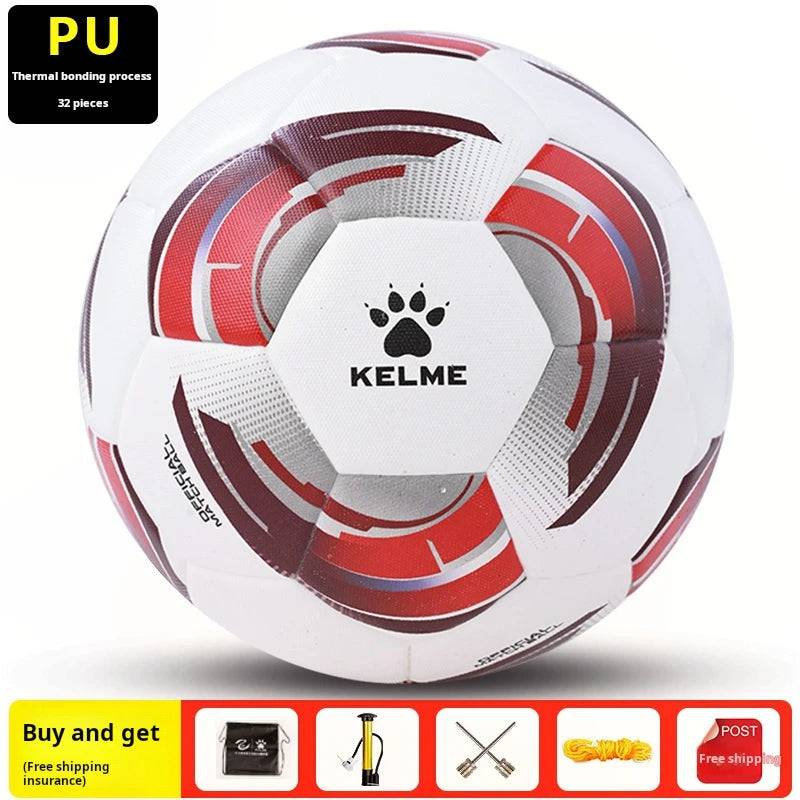 
                  
                    Kelme High Quality Soccer Ball Official Football Pu Heat Bonded Adult Size 5 Ball For Youth Training Size 4 Ball
                  
                