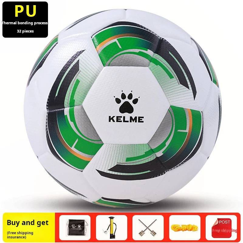 
                  
                    Kelme High Quality Soccer Ball Official Football Pu Heat Bonded Adult Size 5 Ball For Youth Training Size 4 Ball
                  
                