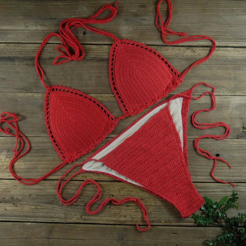 
                  
                    13 Color Women's Swimwear Push up Swimsuit Handmade Crochet Bikini Sets Lining Swim Trunks
                  
                