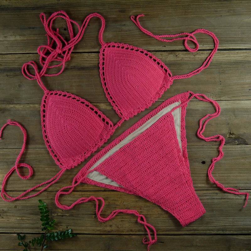 
                  
                    13 Color Women's Swimwear Push up Swimsuit Handmade Crochet Bikini Sets Lining Swim Trunks
                  
                