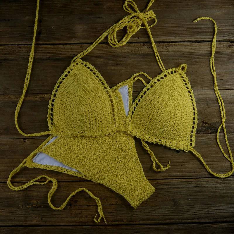 
                  
                    13 Color Women's Swimwear Push up Swimsuit Handmade Crochet Bikini Sets Lining Swim Trunks
                  
                