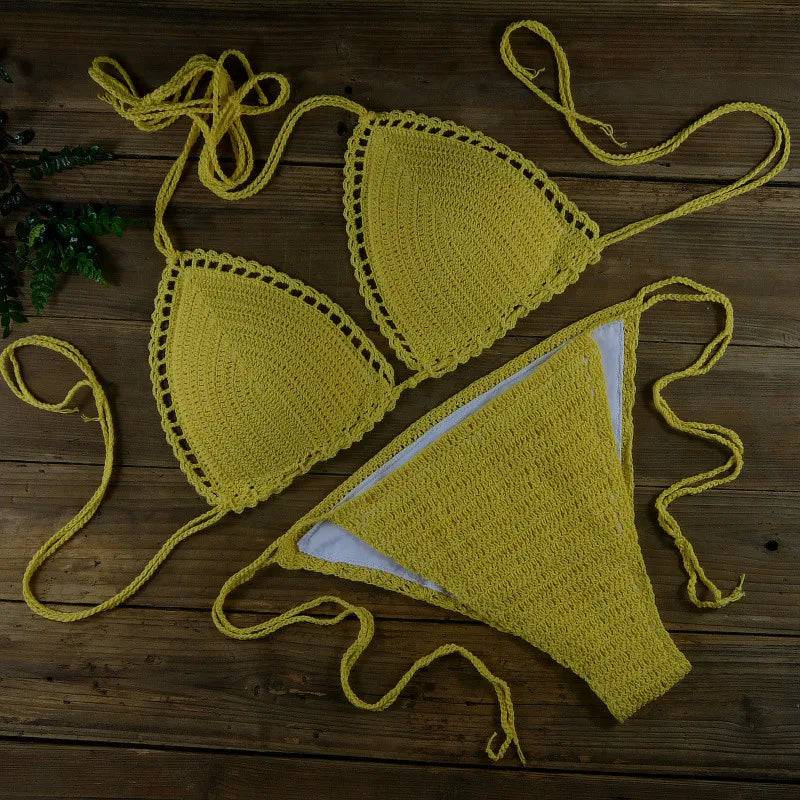 
                  
                    13 Color Women's Swimwear Push up Swimsuit Handmade Crochet Bikini Sets Lining Swim Trunks
                  
                