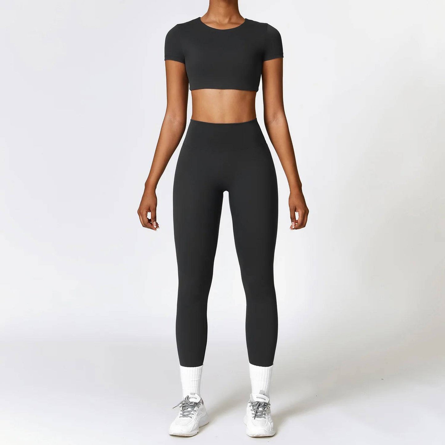 
                  
                    2PCS Yoga Set Women's Sportswear Yoga Clothes Fitness Long Sleeve  Tracksuits Sports Suit Gym Top High Waist Leggings Women sets
                  
                