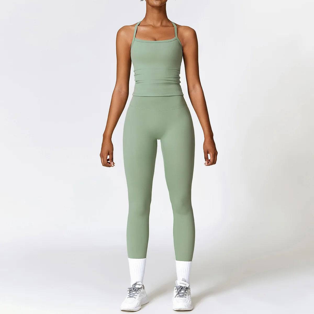 
                  
                    2PCS Yoga Set Women's Sportswear Yoga Clothes Fitness Long Sleeve  Tracksuits Sports Suit Gym Top High Waist Leggings Women sets
                  
                