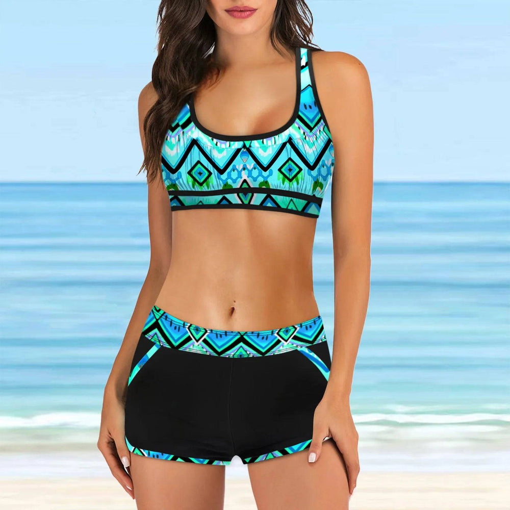 
                  
                    New Tankini Set Two Piece Swimsuit Women High Waist Y2k Bikini Swimwear Luxury Cover Up Beachwear Summer Beach Mujer купальник
                  
                