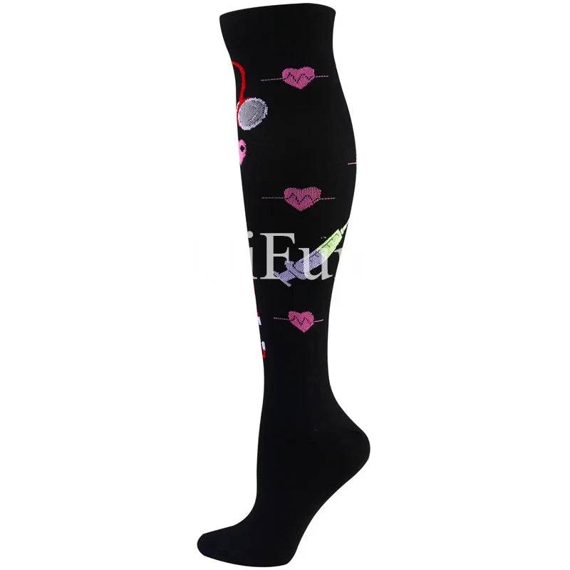 
                  
                    Medical Compression Socks for Men and Women Short Eye Catching Design for Gym Outdoor Running Basketball Cycling Blood Circulation Care
                  
                