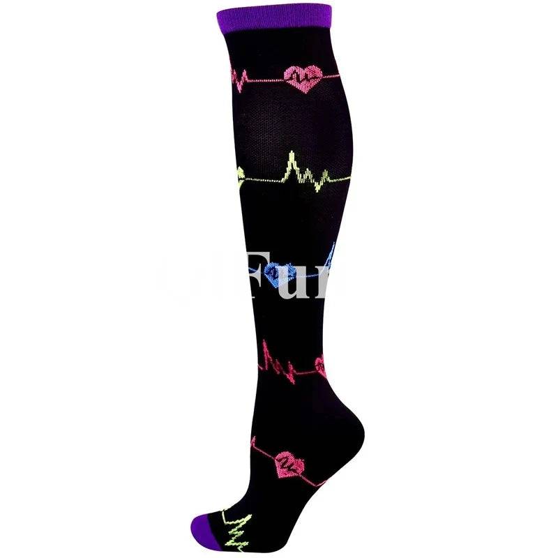 
                  
                    Medical Compression Socks for Men and Women Short Eye Catching Design for Gym Outdoor Running Basketball Cycling Blood Circulation Care
                  
                