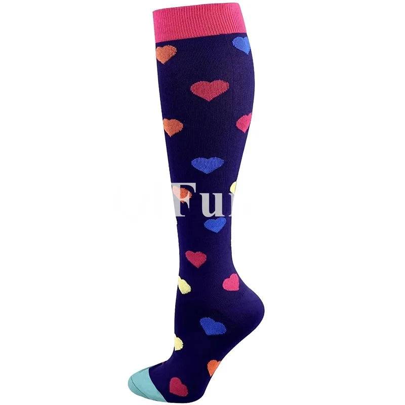 
                  
                    Medical Compression Socks for Men and Women Short Eye Catching Design for Gym Outdoor Running Basketball Cycling Blood Circulation Care
                  
                