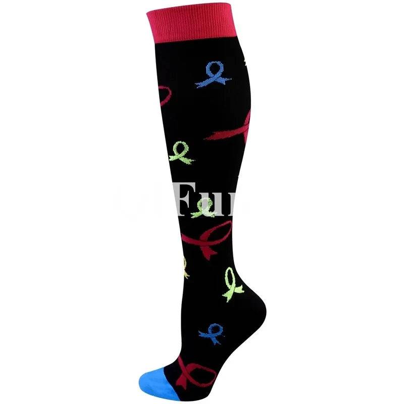 
                  
                    Medical Compression Socks for Men and Women Short Eye Catching Design for Gym Outdoor Running Basketball Cycling Blood Circulation Care
                  
                