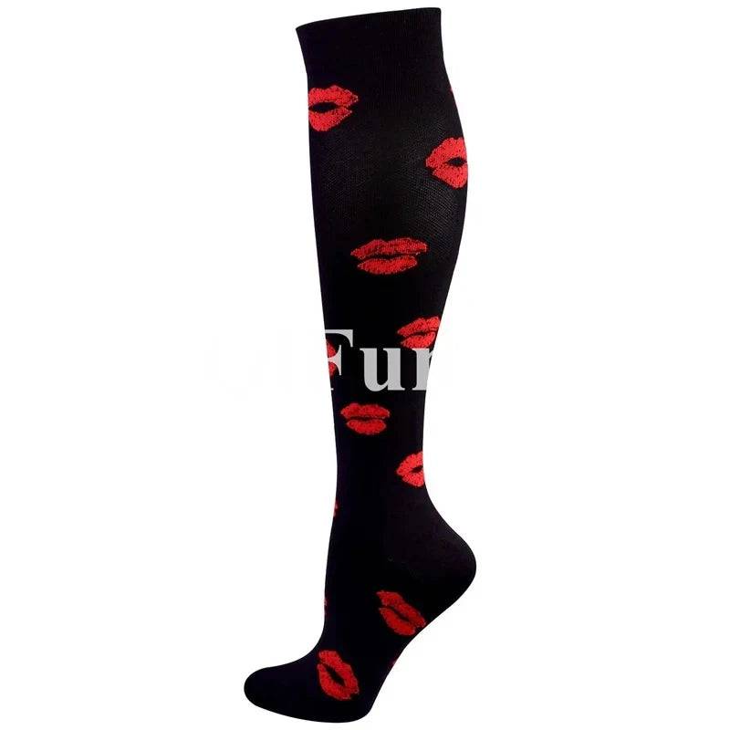 
                  
                    Medical Compression Socks for Men and Women Short Eye Catching Design for Gym Outdoor Running Basketball Cycling Blood Circulation Care
                  
                