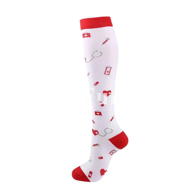 
                  
                    Medical Compression Socks for Men and Women Short Eye Catching Design for Gym Outdoor Running Basketball Cycling Blood Circulation Care
                  
                