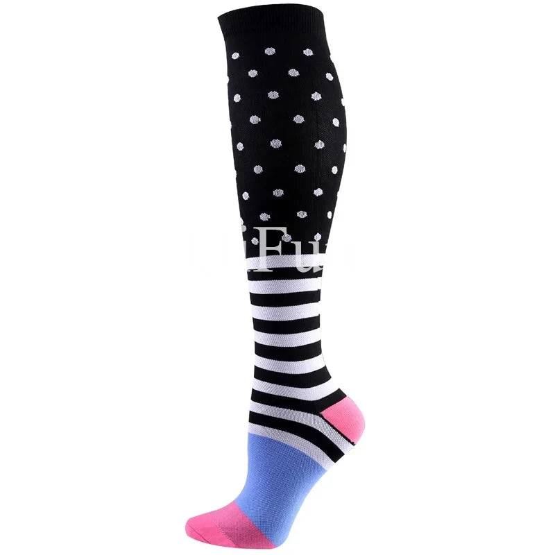 
                  
                    Medical Compression Socks for Men and Women Short Eye Catching Design for Gym Outdoor Running Basketball Cycling Blood Circulation Care
                  
                