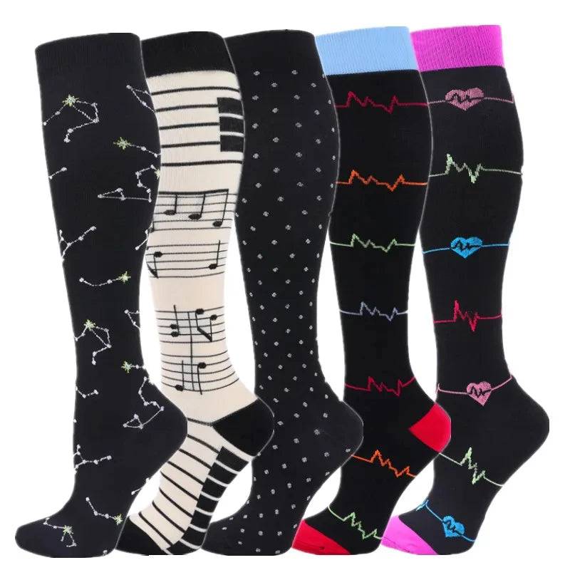 Varicose Compression Socks for Men and Women Ideal for Running Marathon Travel Basketball Sports Edema Diabetes Pregnant