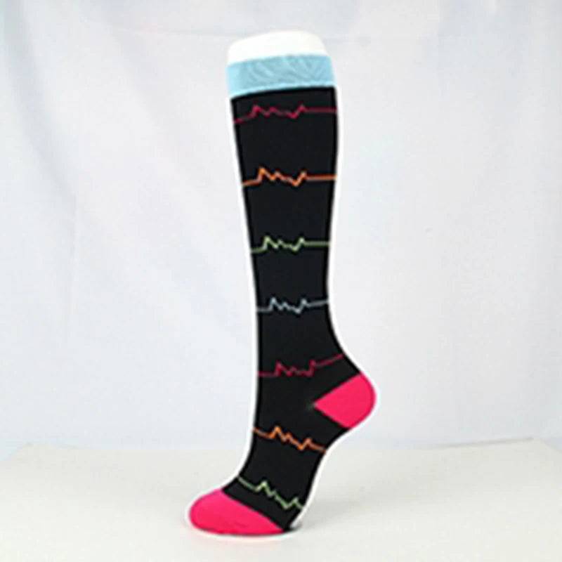 
                  
                    Nurse Compression Socks Women Cycling Running Sports Compression Stockings Medical Fit For Medical Edema Diabetes Varicose Vein
                  
                