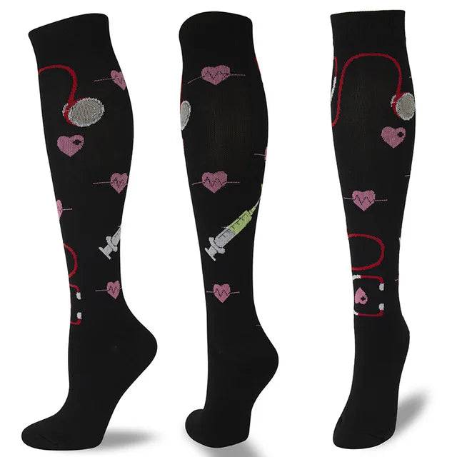 
                  
                    Short Compression Socks for Men Eye Catching Promotional Advertising Ideal for Nurses Sports Cycling Running Rugby and Natural Hiking
                  
                