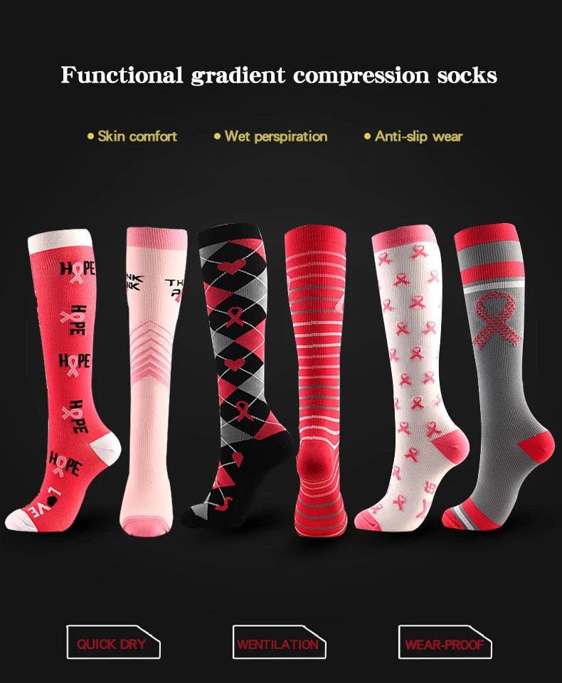 
                  
                    Elite Men's and Women's Compression Socks for Sports Varicose Vein Cycling Golf Strategy Socks with Eye-Catching Design
                  
                