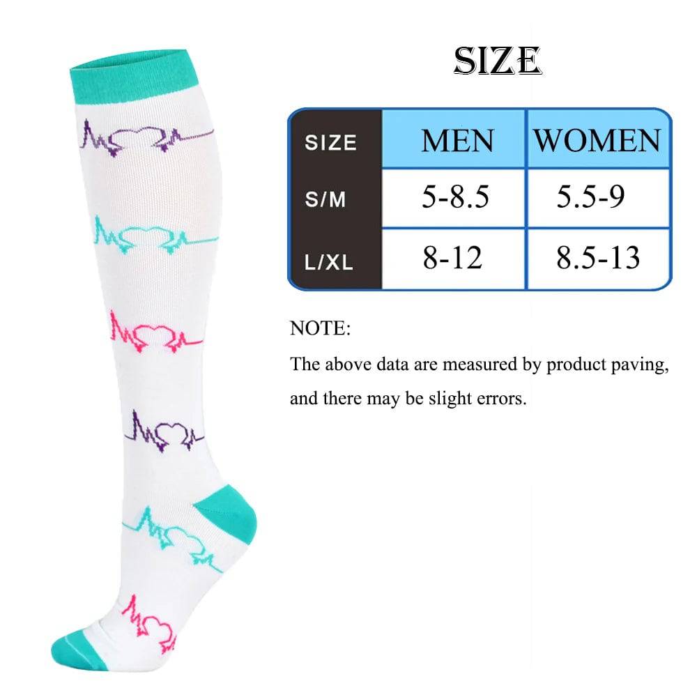 
                  
                    Elite Men's and Women's Compression Socks for Sports Varicose Vein Cycling Golf Strategy Socks with Eye-Catching Design
                  
                