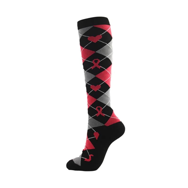 
                  
                    Elite Men's and Women's Compression Socks for Sports Varicose Vein Cycling Golf Strategy Socks with Eye-Catching Design
                  
                