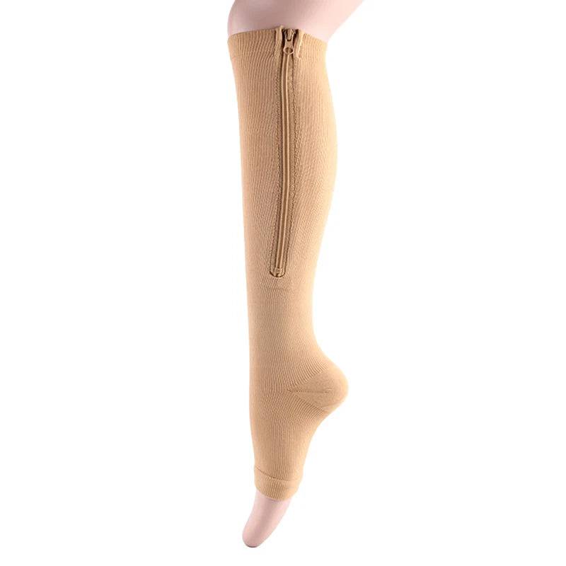 
                  
                    Women's Knee High Slimming Zipper Compression Stockings for Fat Burn Varicose Vein Prevention Sleeping Beauty Leg Style New Fashion
                  
                