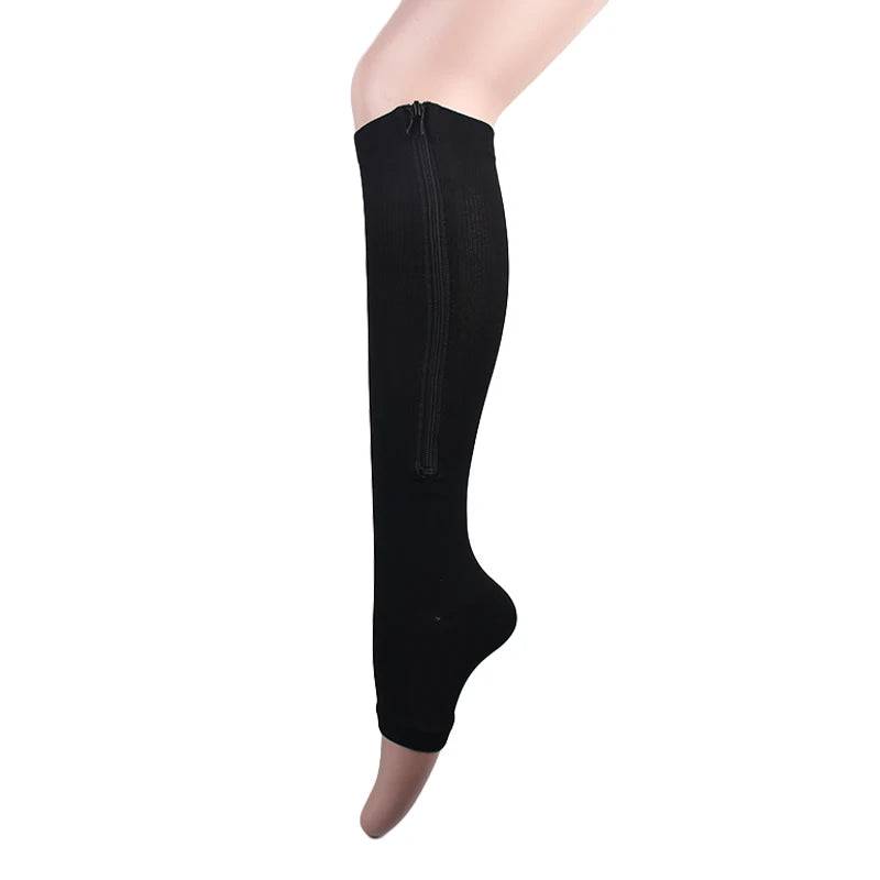 
                  
                    Women's Knee High Slimming Zipper Compression Stockings for Fat Burn Varicose Vein Prevention Sleeping Beauty Leg Style New Fashion
                  
                