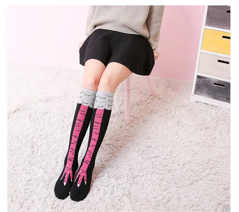 
                  
                    High Quality 3D Print Women Over The Knee Socks with Cute Chicken Cartoon Design Funny Cotton Stockings for Creative Animation Lovers
                  
                