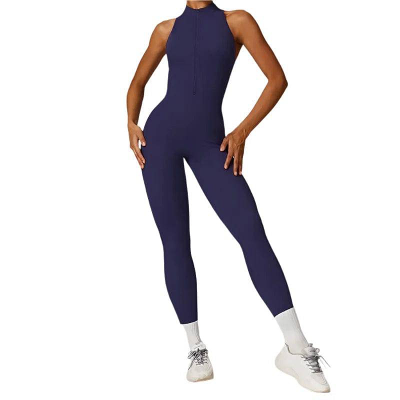 New Women's Tracksuit Yoga Set Yoga Jumpsuits One Piece Workout Sleeve Rompers Gym Set Workout Beautiful Back Push-up Yoga Set