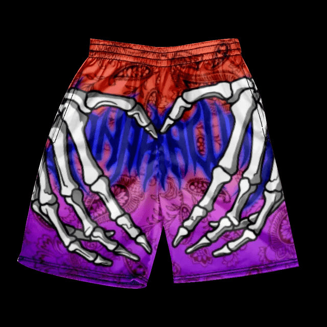 
                  
                    2024 Summer Classic Skull Beach Short Pants New Fashion Skeleton Hand Print Men Women Gym Shorts Quick Drying Trunks Ice Shorts
                  
                