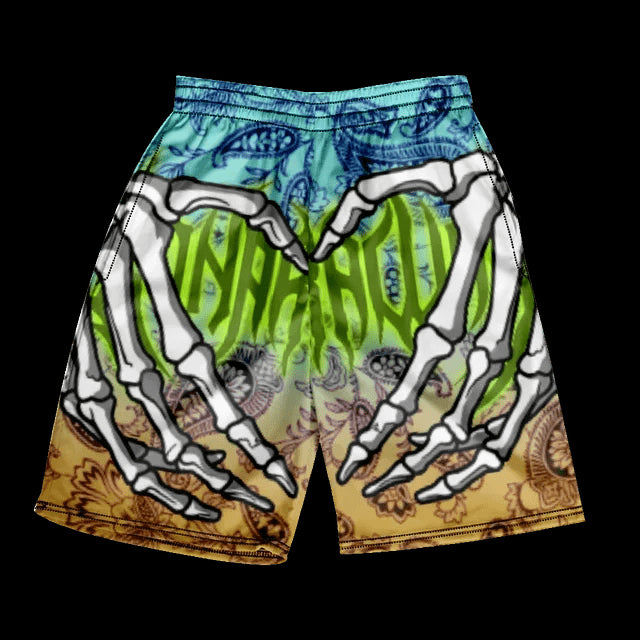 
                  
                    2024 Summer Classic Skull Beach Short Pants New Fashion Skeleton Hand Print Men Women Gym Shorts Quick Drying Trunks Ice Shorts
                  
                