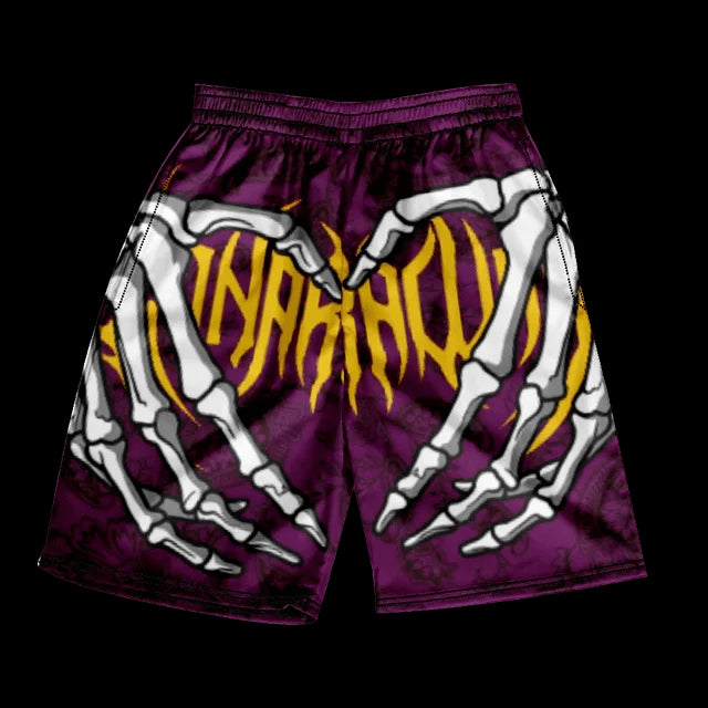 
                  
                    2024 Summer Classic Skull Beach Short Pants New Fashion Skeleton Hand Print Men Women Gym Shorts Quick Drying Trunks Ice Shorts
                  
                